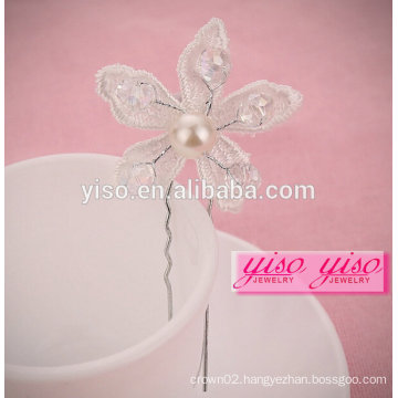 imitation pearls fancy wedding hair pin